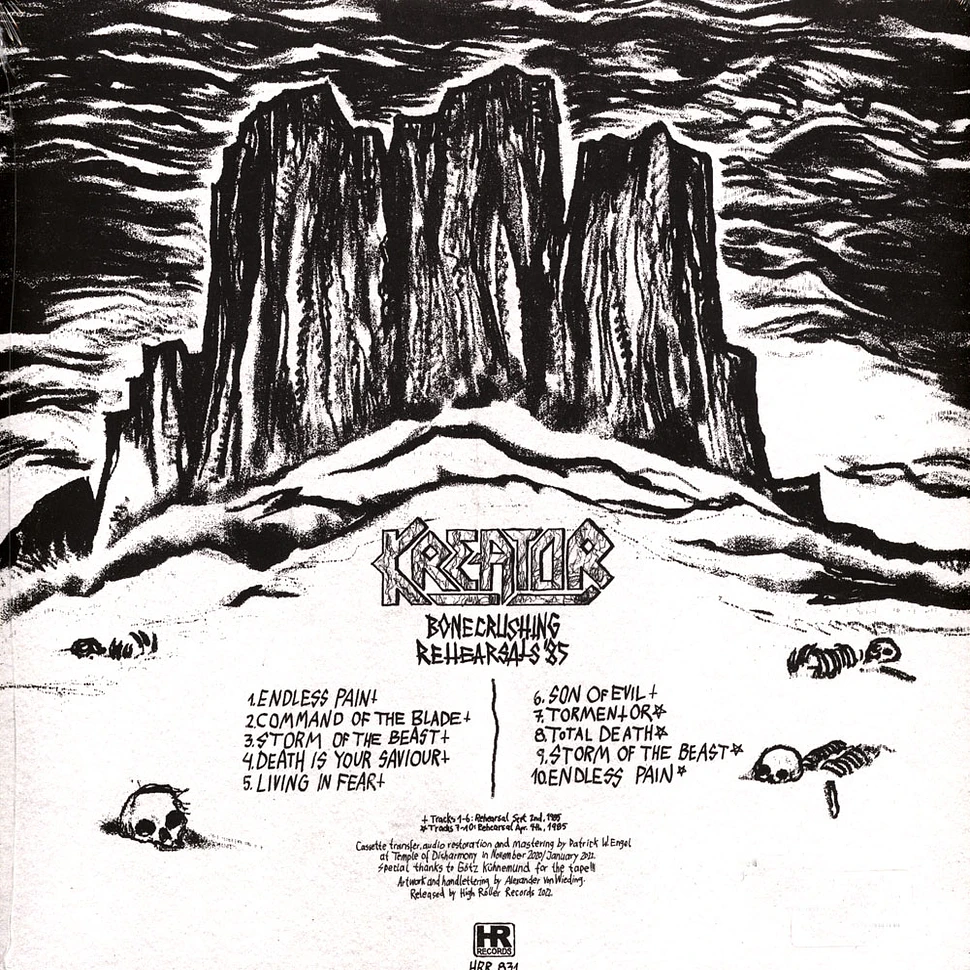 Kreator - Bonecrushing Rehearsals 1985 Black Vinyl Edition