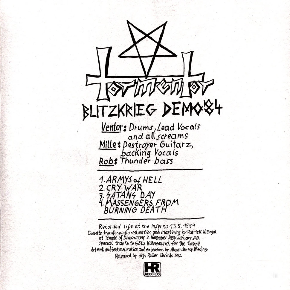 Tormentor - Blitzkrieg Demo '84 Black Vinyl Edition