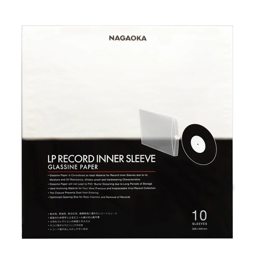 Nagaoka (Accessories, Turntable Accessories, Turntables, Vinyl) Nagaoka -  Anti-Static Record Sleeves, No.102, RS-LP2 (pkg of 50) - Magasin  Audio-Vidéo-HiFi