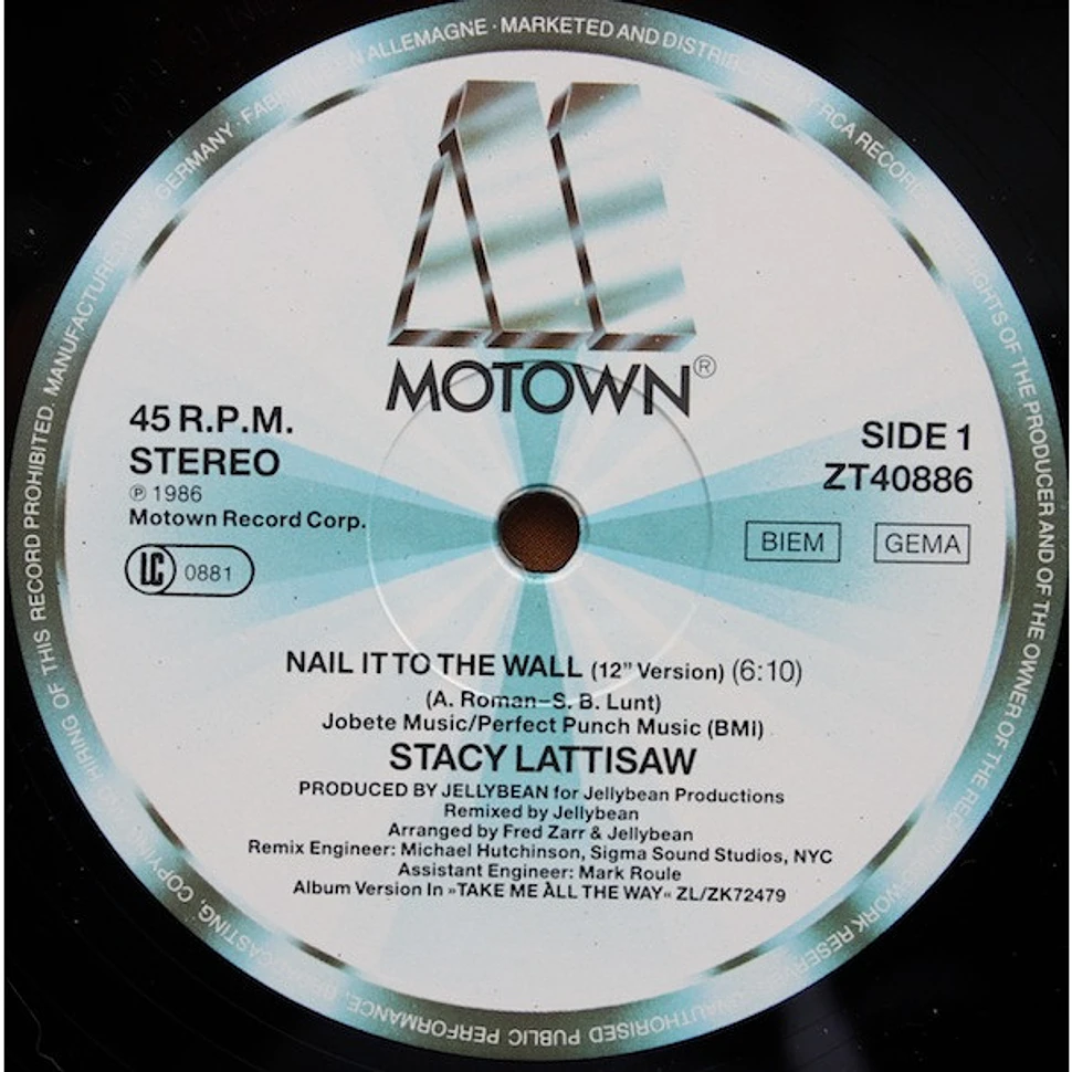Stacy Lattisaw - Nail It To The Wall