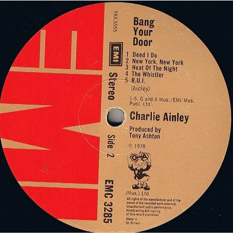 Charlie Ainley - Bang Your Door