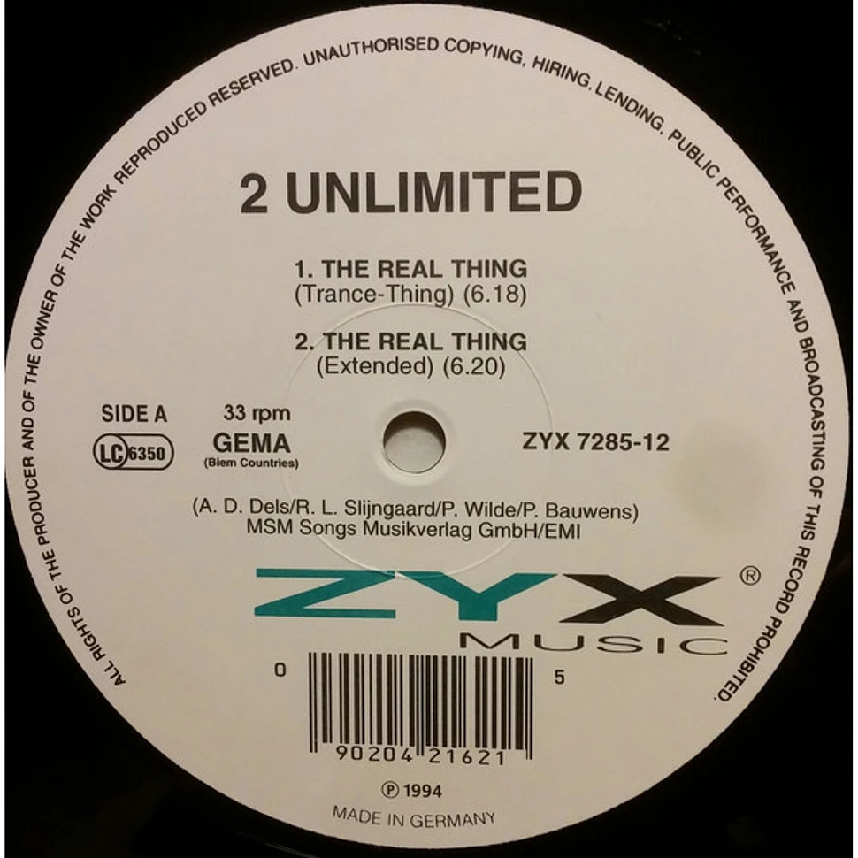 2 Unlimited - The Real Thing