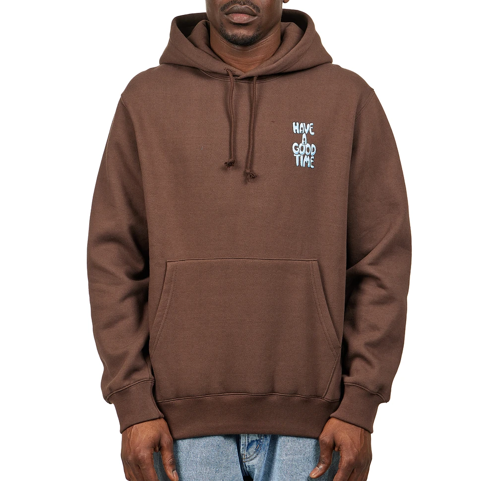 【HAVE A GOOD TIME 】Wizard Logo Pullover Hoodie have a good time - Wizard Logo Pullover Hoodie FL (Coffee
