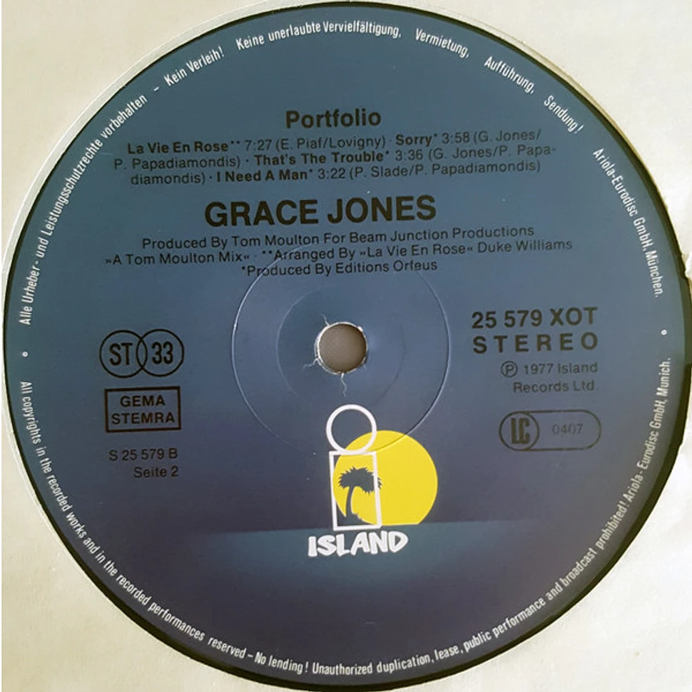Grace Jones - Portfolio