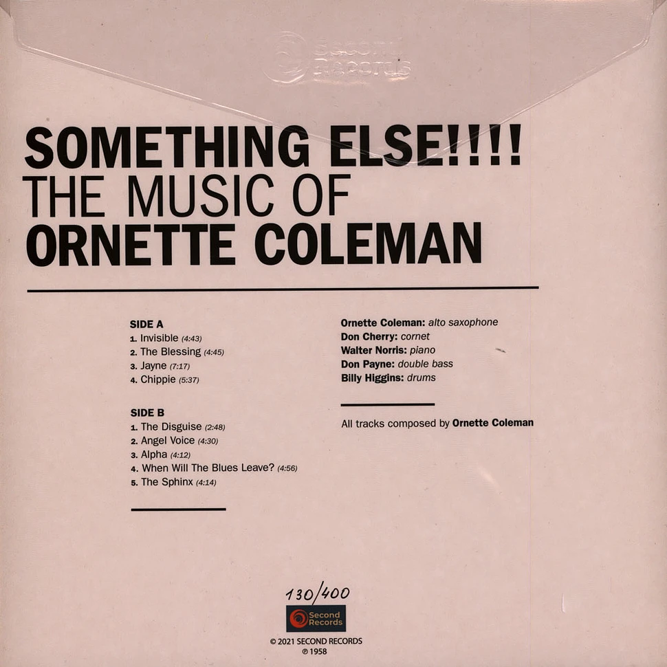 Ornette Coleman - Something Else Orange / Purple Splatter Vinyl Edition