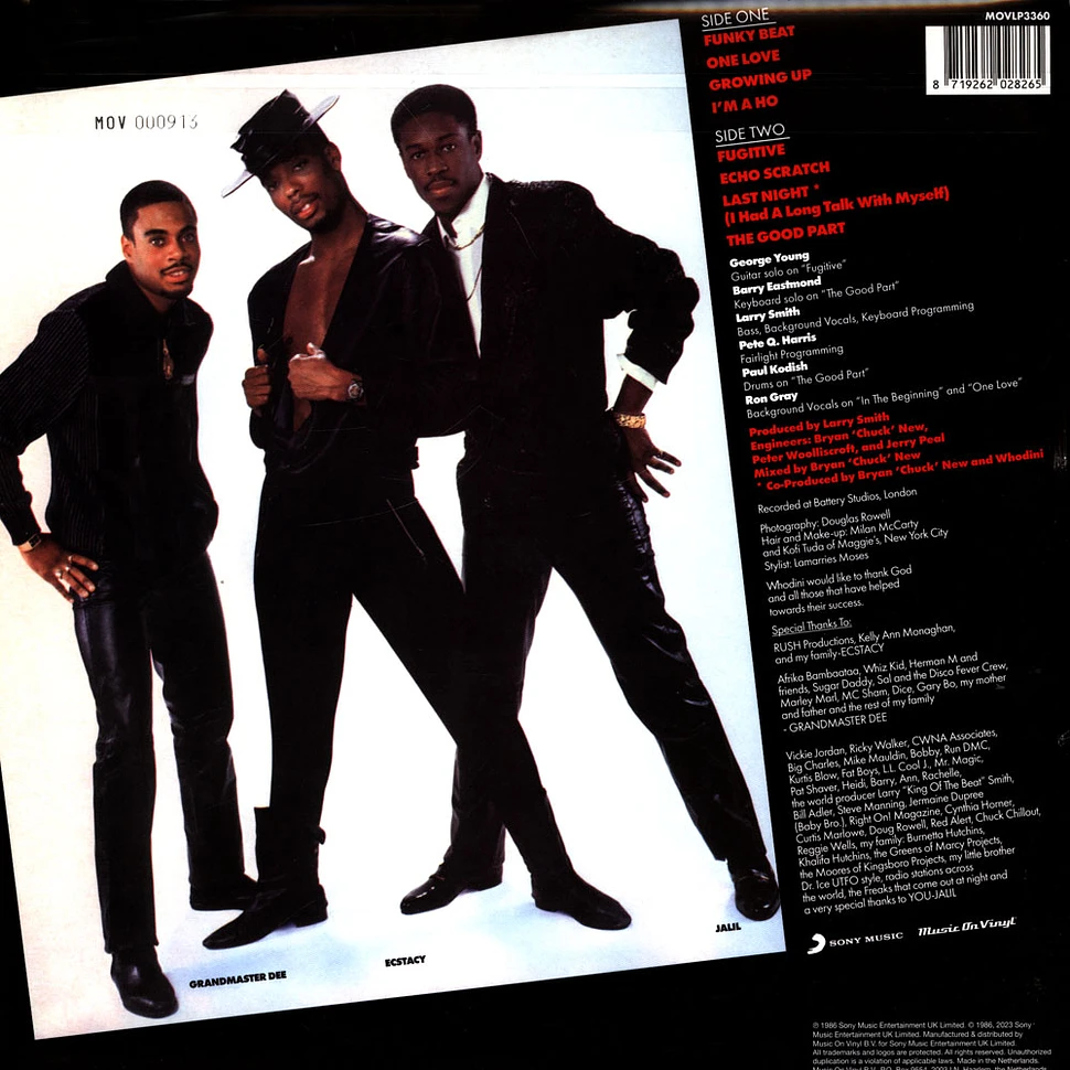 Whodini - Back In Black Smokey Vinyl Edition