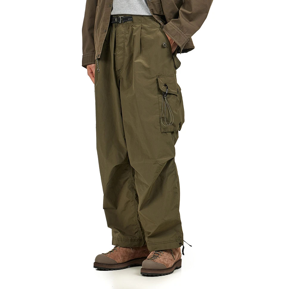 and wander - Oversized Cargo Pants (Khaki) | HHV