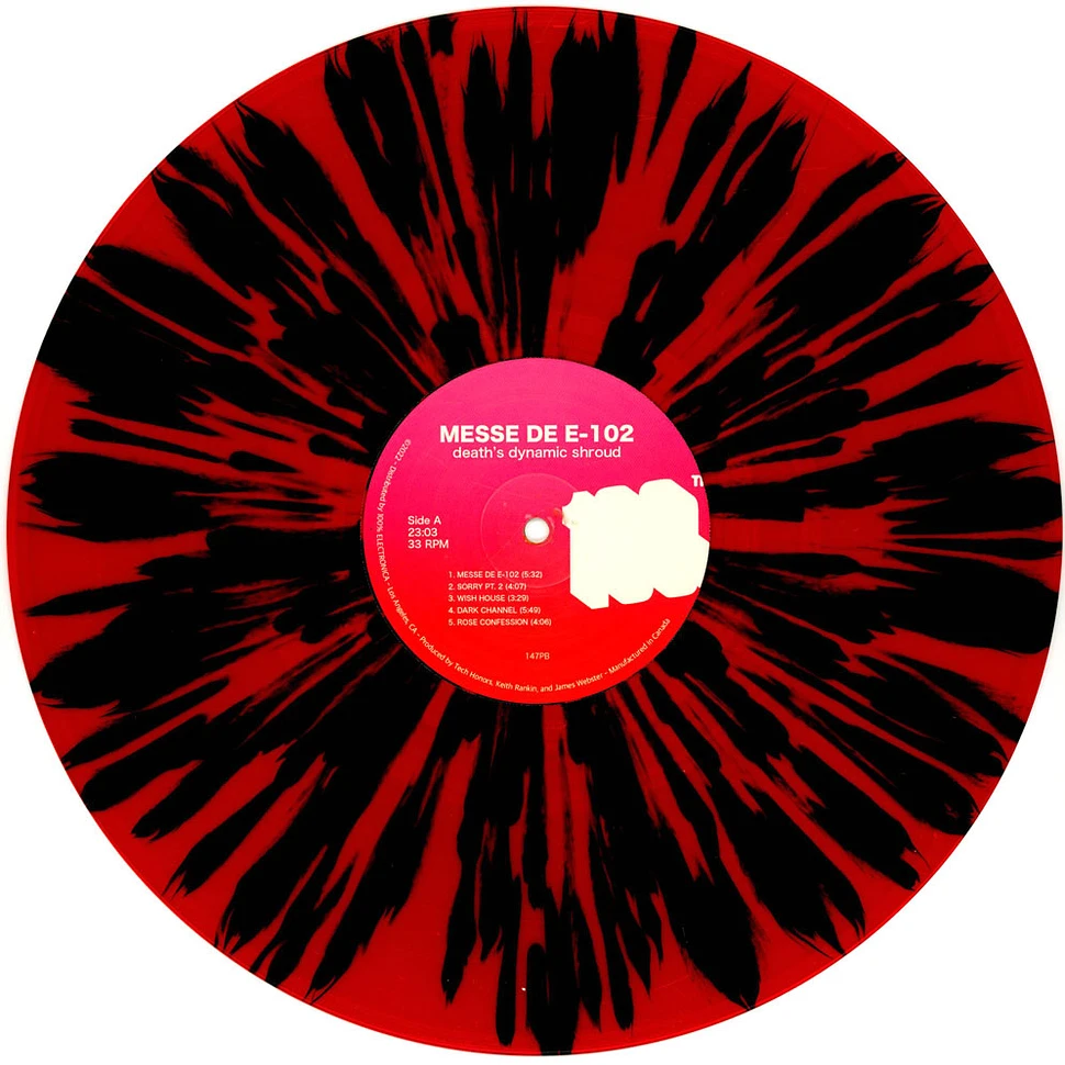 Death's Dynamic Shroud - Messe De E-102 Ep Red & Black Splattered Vinyl Edition