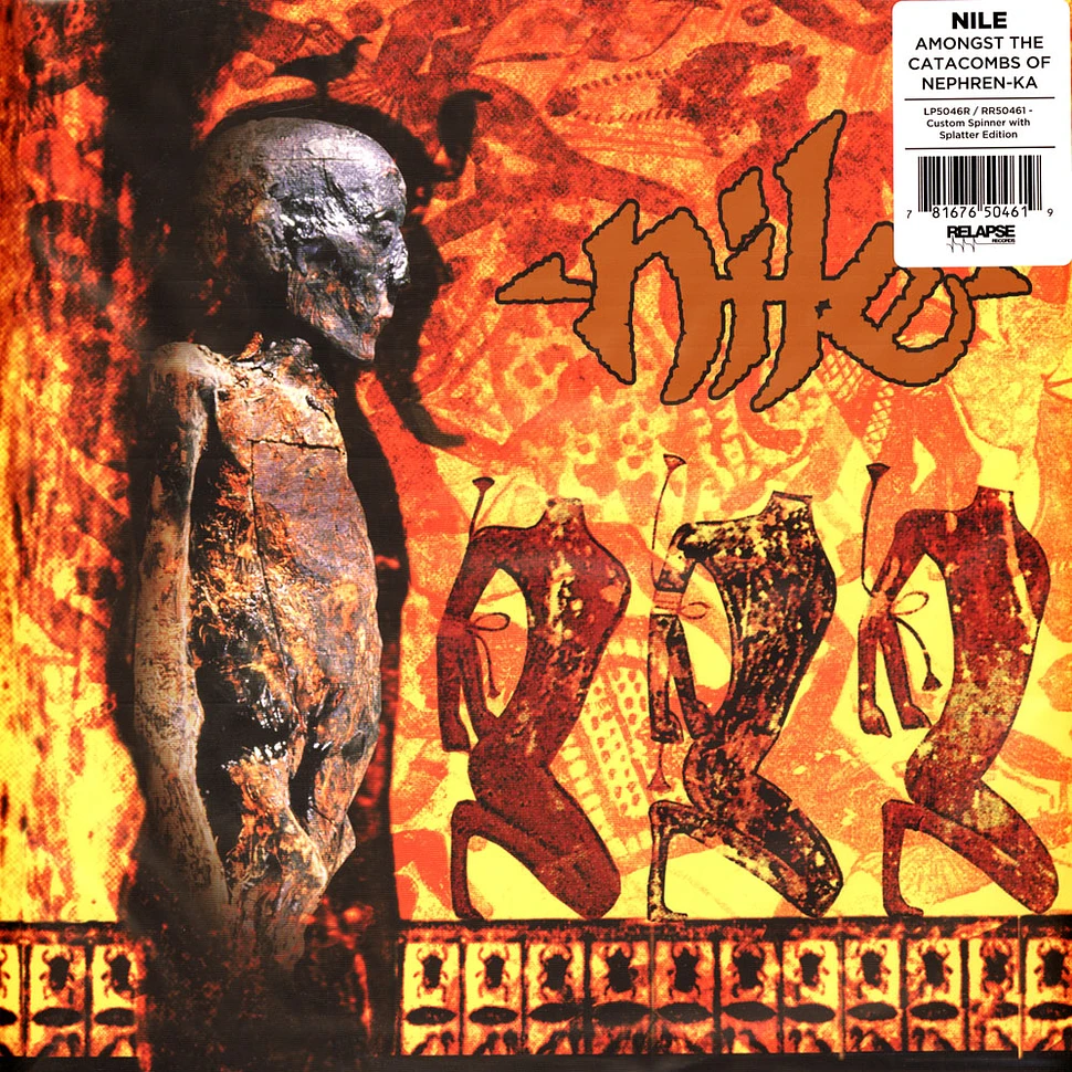 Nile - Amongst The Catacombs Of Nephren-Ka Yellow Oranges Silver And Red Splatter Vinyl Edition