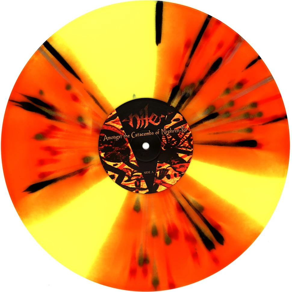 Nile - Amongst The Catacombs Of Nephren-Ka Yellow Oranges Silver And Red Splatter Vinyl Edition