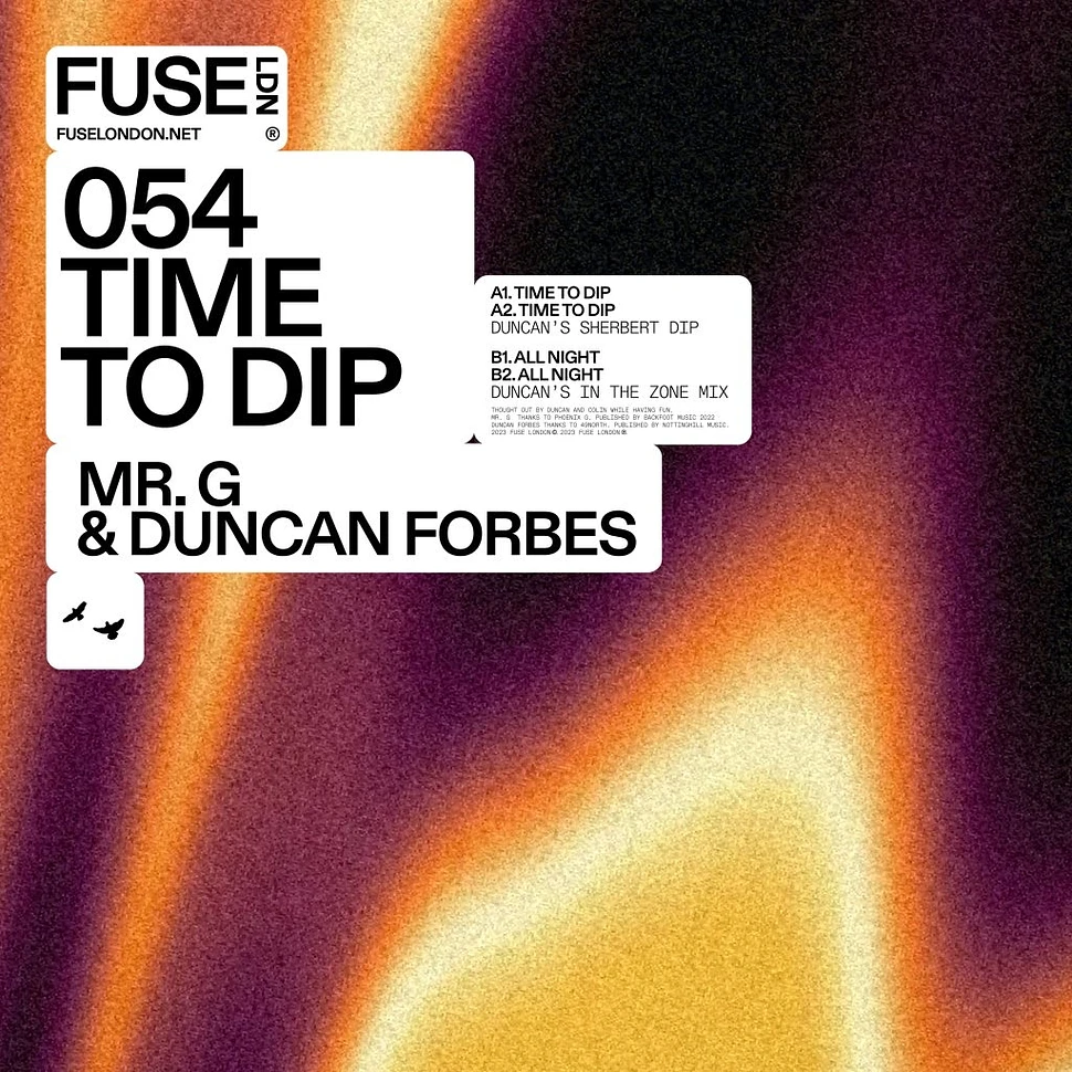 Mr. G & Duncan Forbes - Time To Dip EP