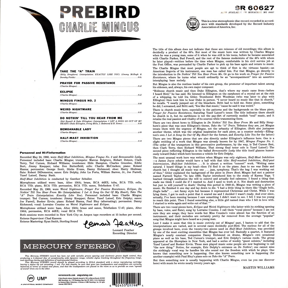 Charles Mingus - Pre-Bird Acoustic Sounds