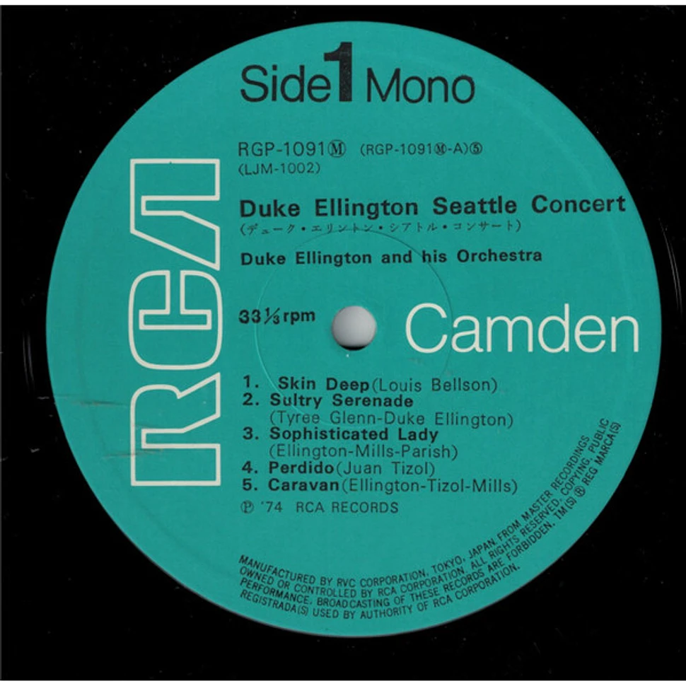 Duke Ellington And His Orchestra - Seattle Concert