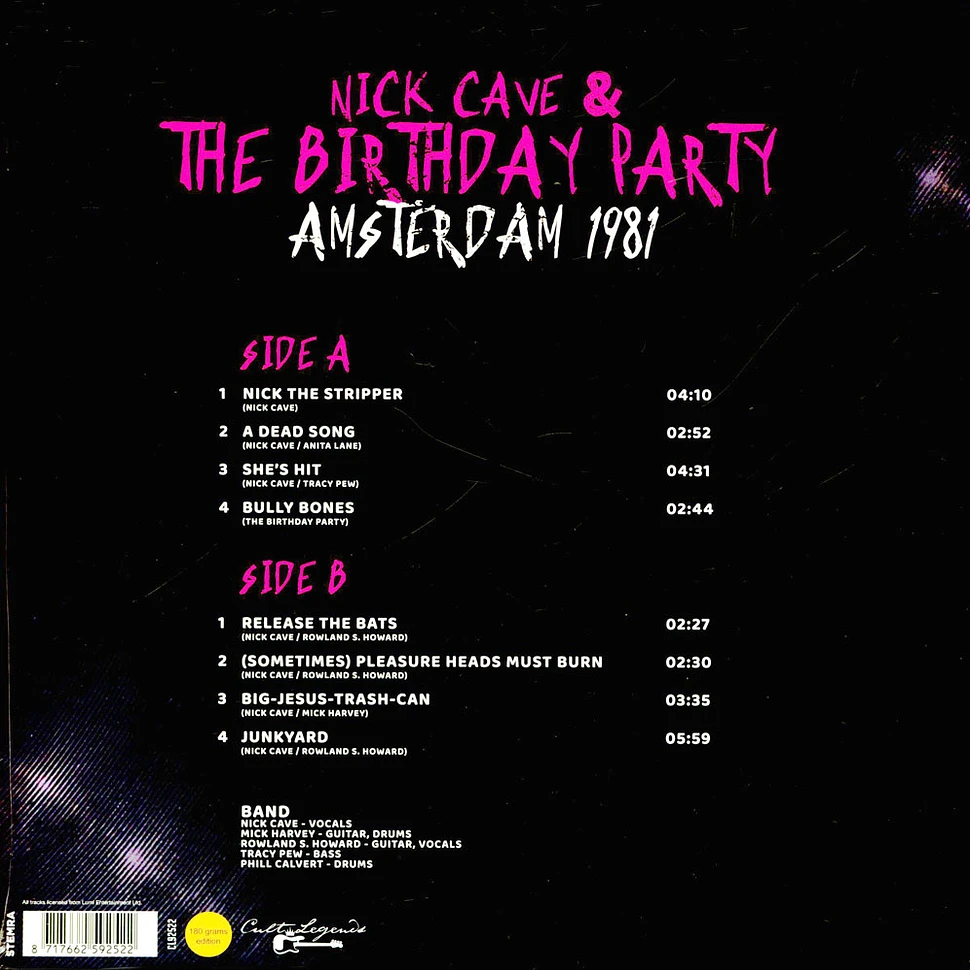 Nick Cave & The Birthday Party - Amsterdam 1981