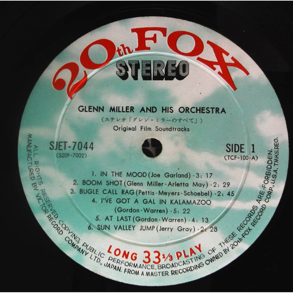 Glenn Miller And His Orchestra - Original Film Soundtracks