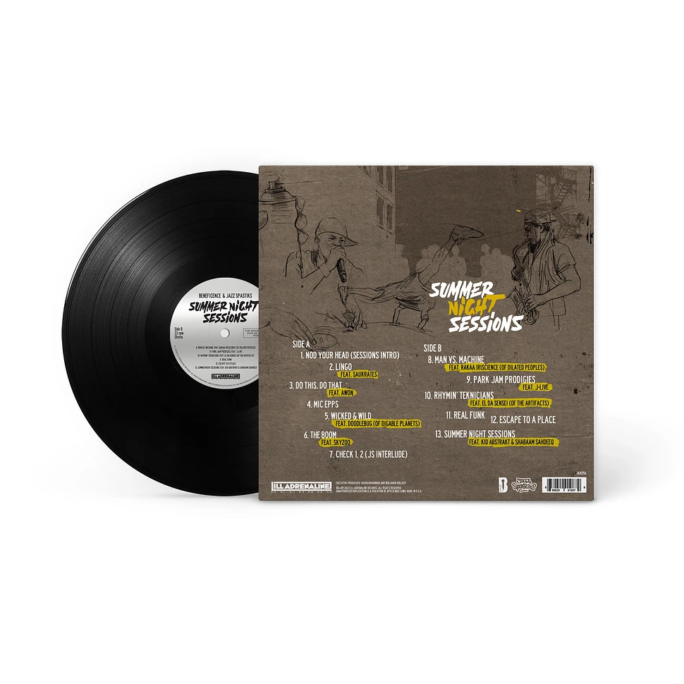 Beneficence & Jazz Spastiks - Summer Night Sessions Black Vinyl Edition