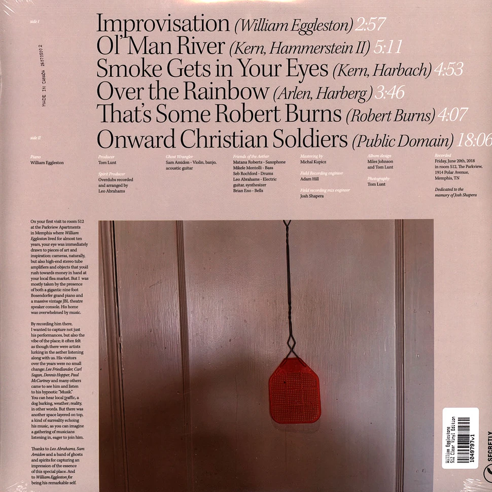 William Egglestone - 512 Clear Vinyl Edition