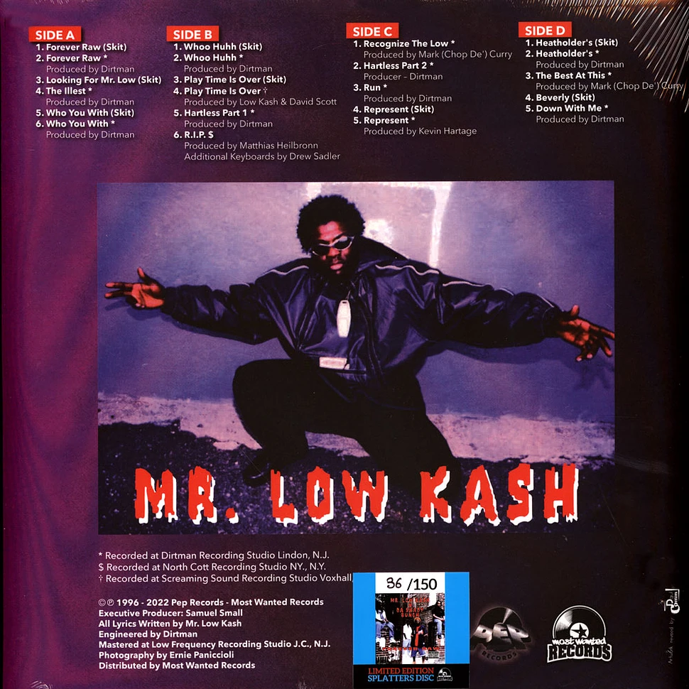 Mr. Low Kash N Da Shady Bunch - Forever Raw Splatter Viynl Edition