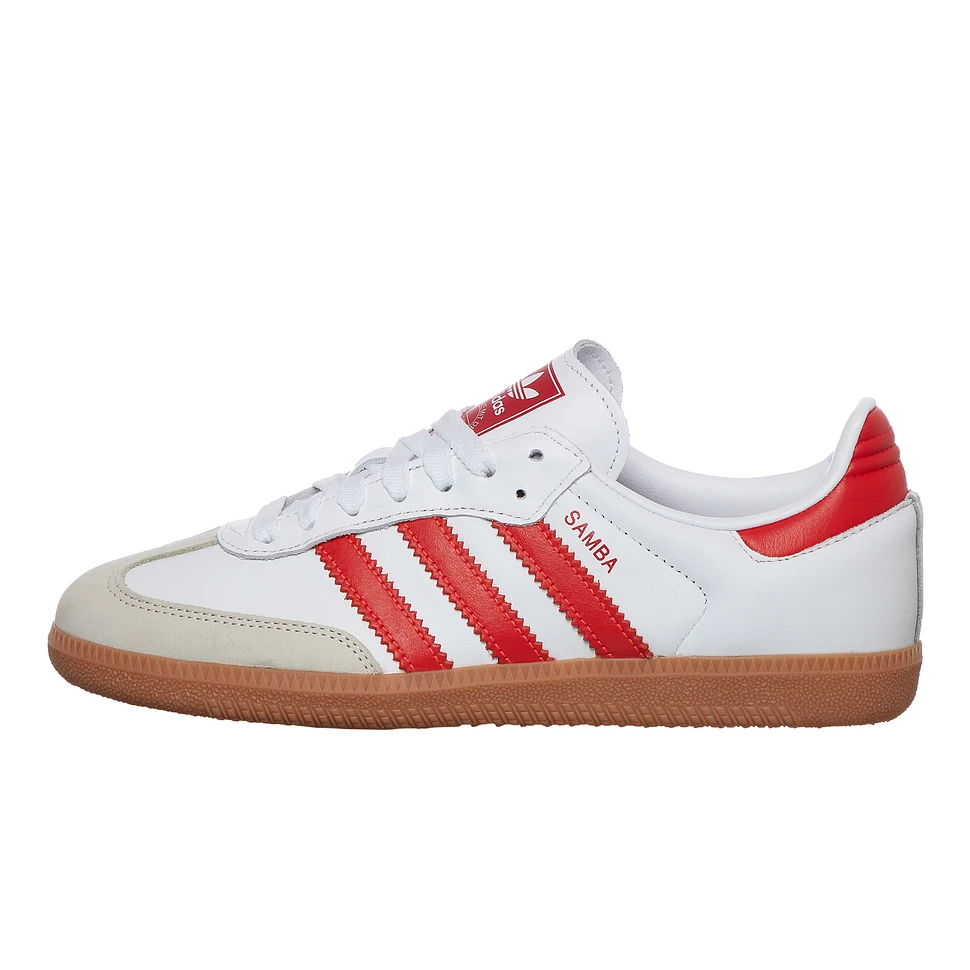 adidas - Samba OG W (Footwear White / Solar Red / Off White) | HHV