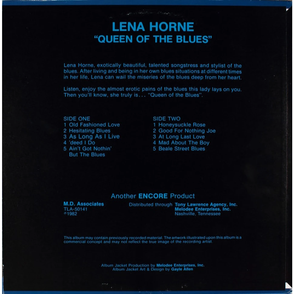 Lena Horne - Queen Of The Blues