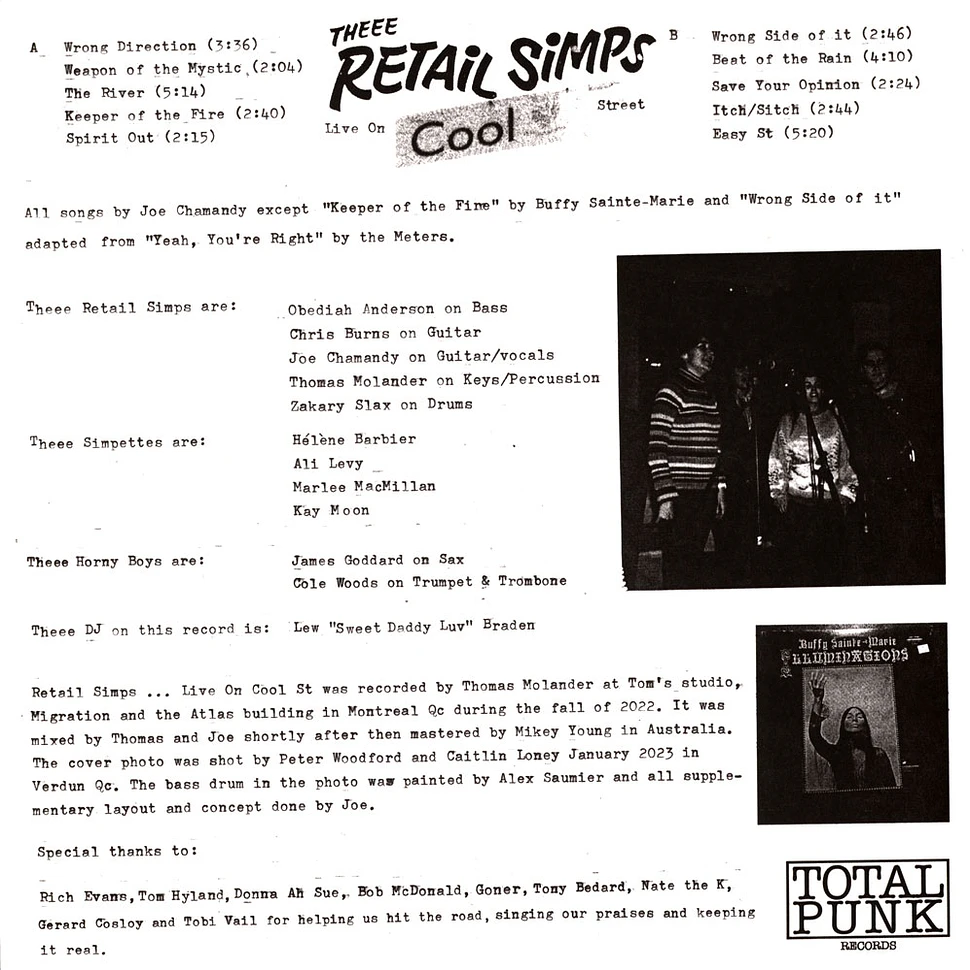 Retail Simps - Live On Cool St