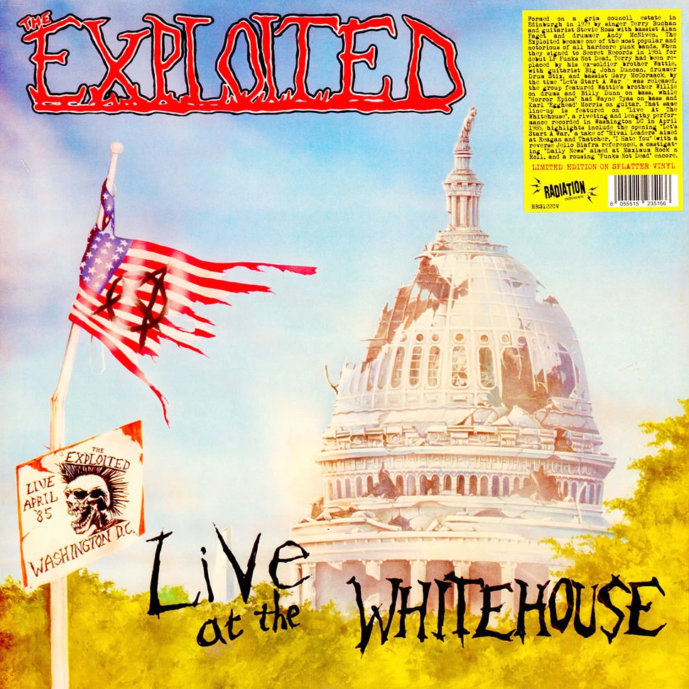 The Exploited - Live At The Whitehouse Splattered Vinyl Edition