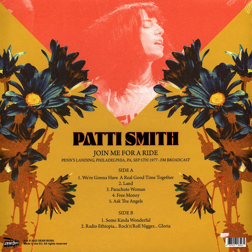 Patti Smith - Join Me For A Ride: Penn's Landing Philadelphia 1977 Rose Vinyl Edition