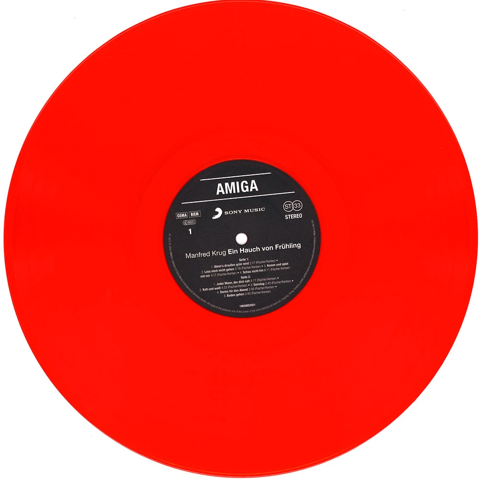 Manfred Krug - Ein Hauch Von Frühling Transparent Red Vinyl Edition