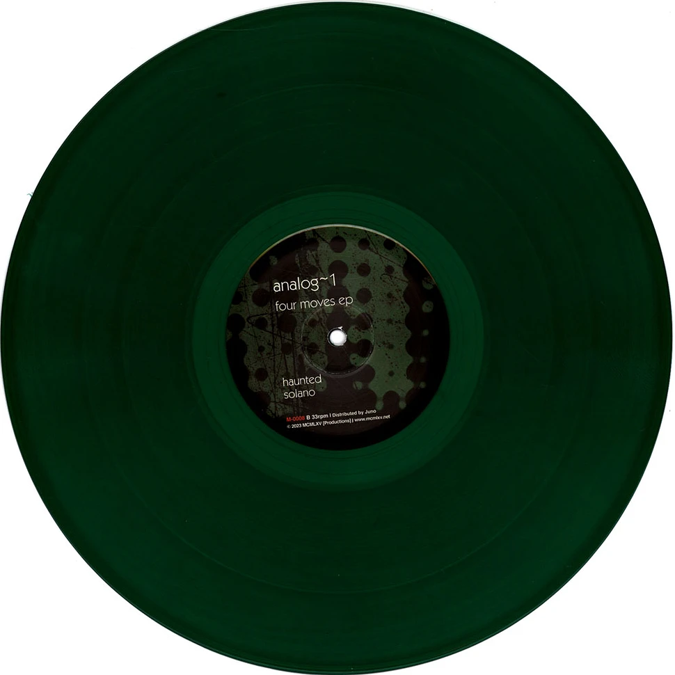 Analog 1 Aka Js Zeiter - Four Moves Ep Transparent Green Vinyl Edtion