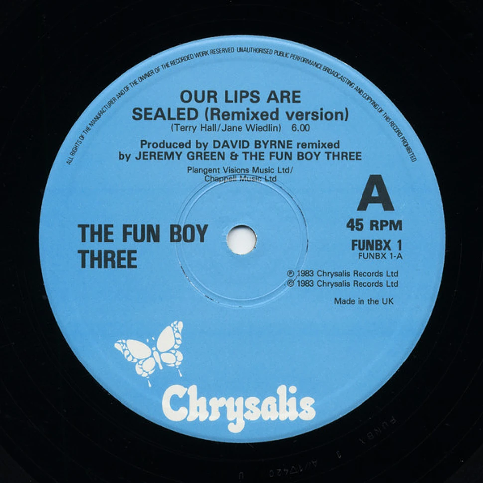 Fun Boy Three Our Lips Are Sealed (Special Remix Version) Vinyl 12