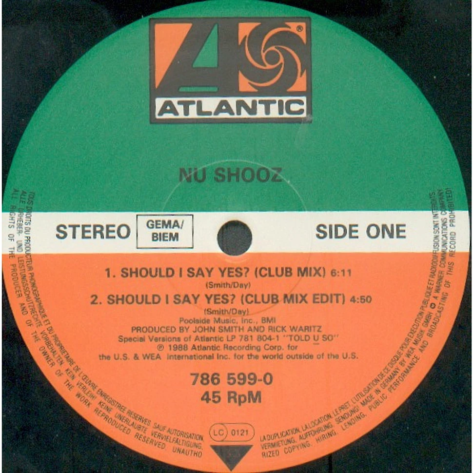 Nu Shooz - Should I Say Yes?