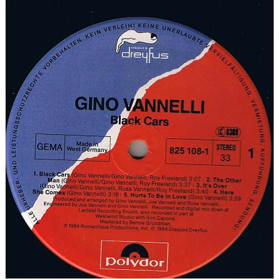 Gino Vannelli - Black Cars