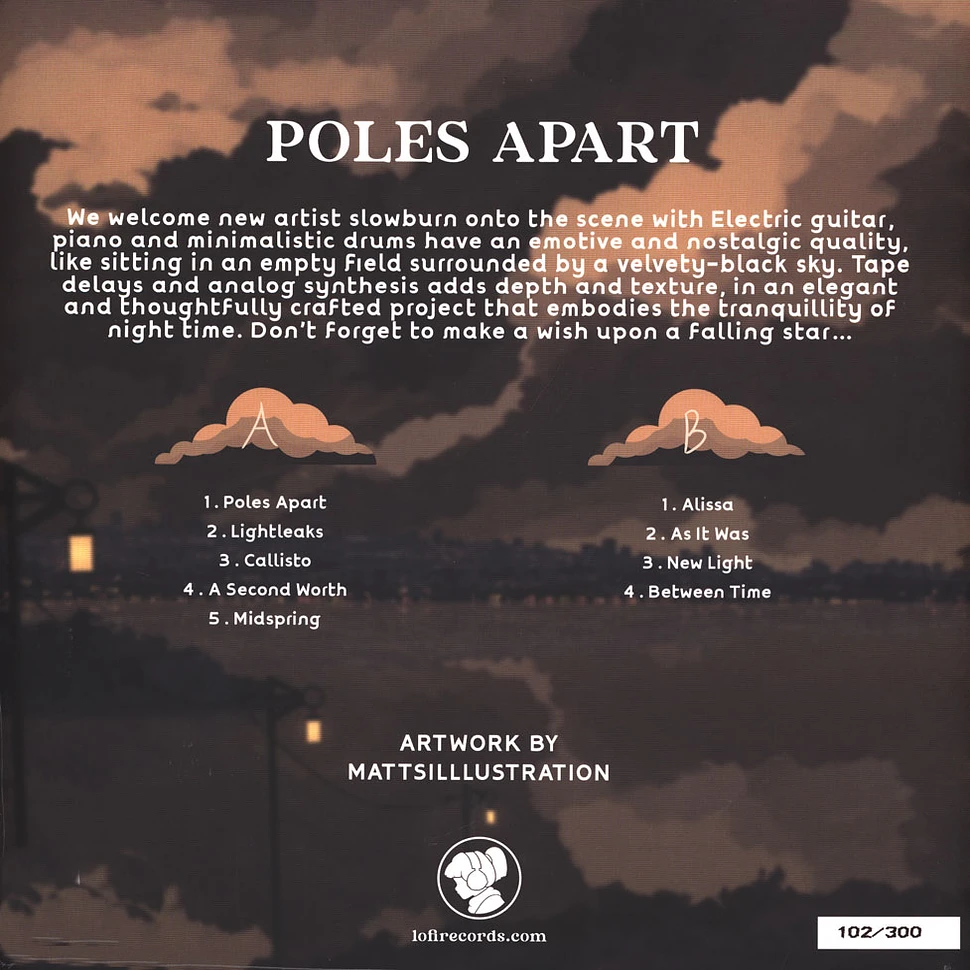 Slowburn - Poles Apart Colored Vinyl Edition