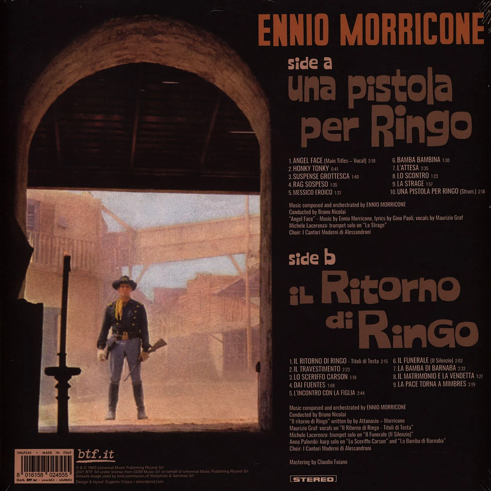 Ennio Morricone - OST Una Pistola Per Ringo / Il Ritorno Di Ringo Crystal Vinyl Edition