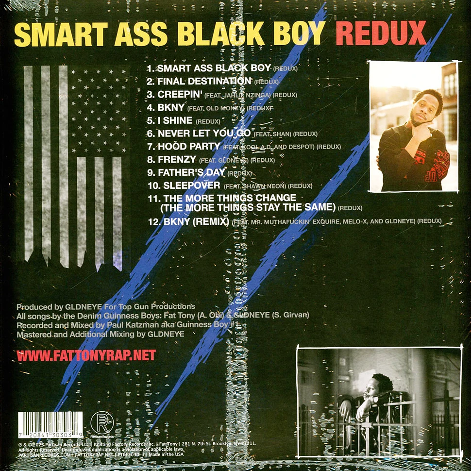 Fat Tony - Smart Ass Black Boy: Redux Opaque Red Vinyl Edition