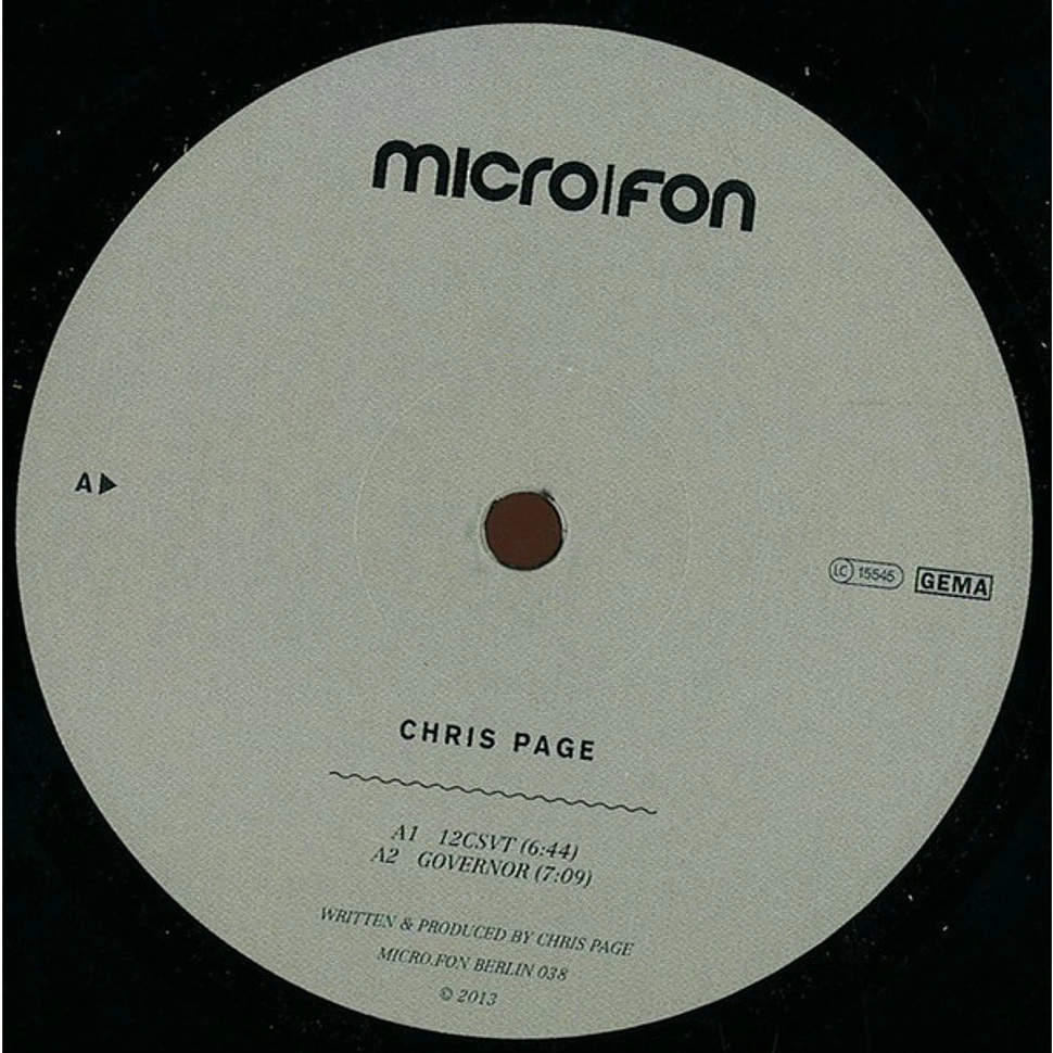 Chris Page - A Vexing Reality EP - Vinyl 12