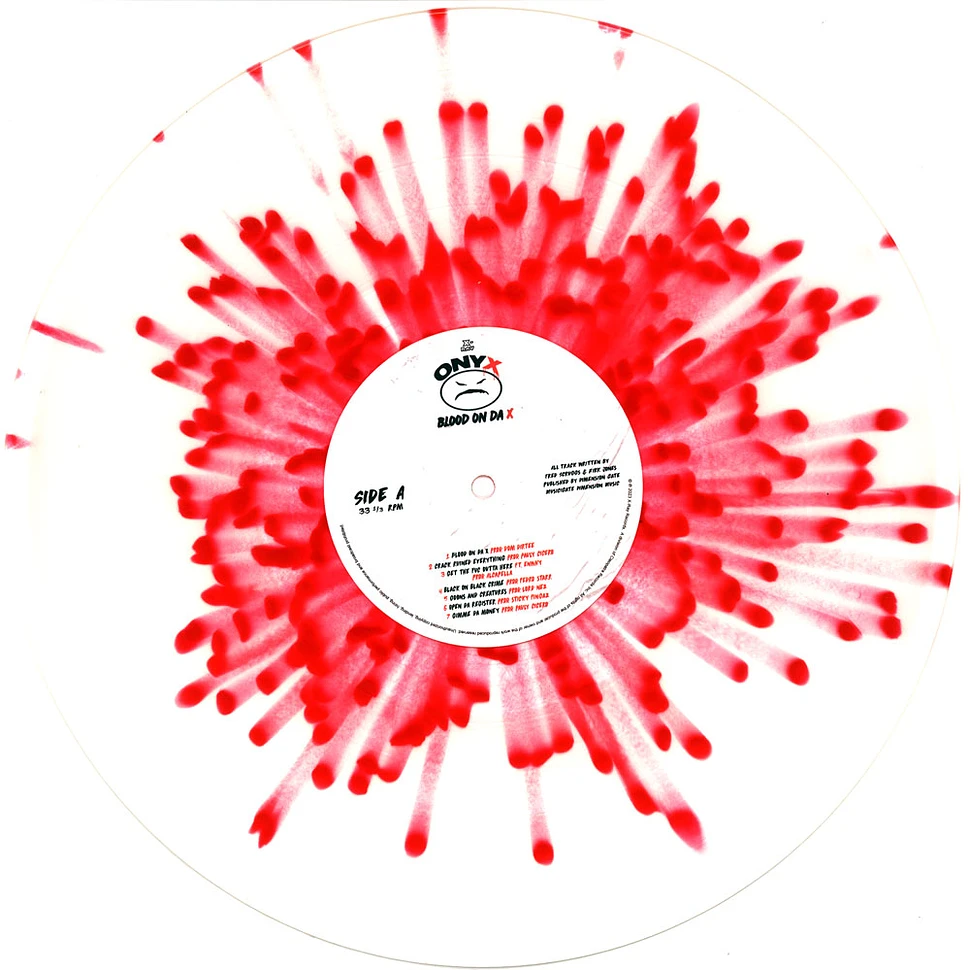 Onyx - Blood On Da X Red & White Splatter Vinyl Edition