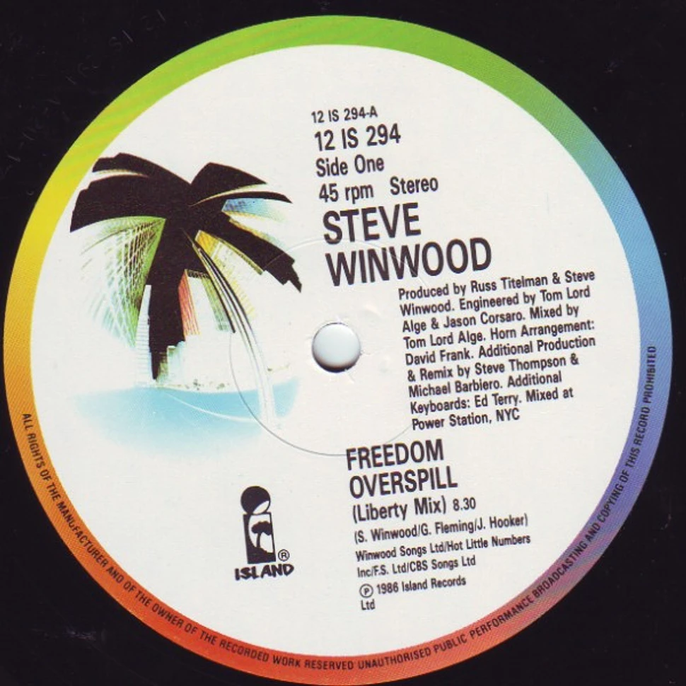 Steve Winwood - Freedom Overspill