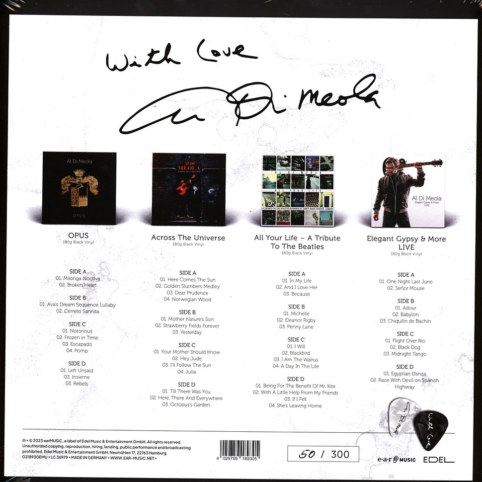 Al Di Meola - With Love Black Friday Record Store Day 2023 Box Vinyl Edition
