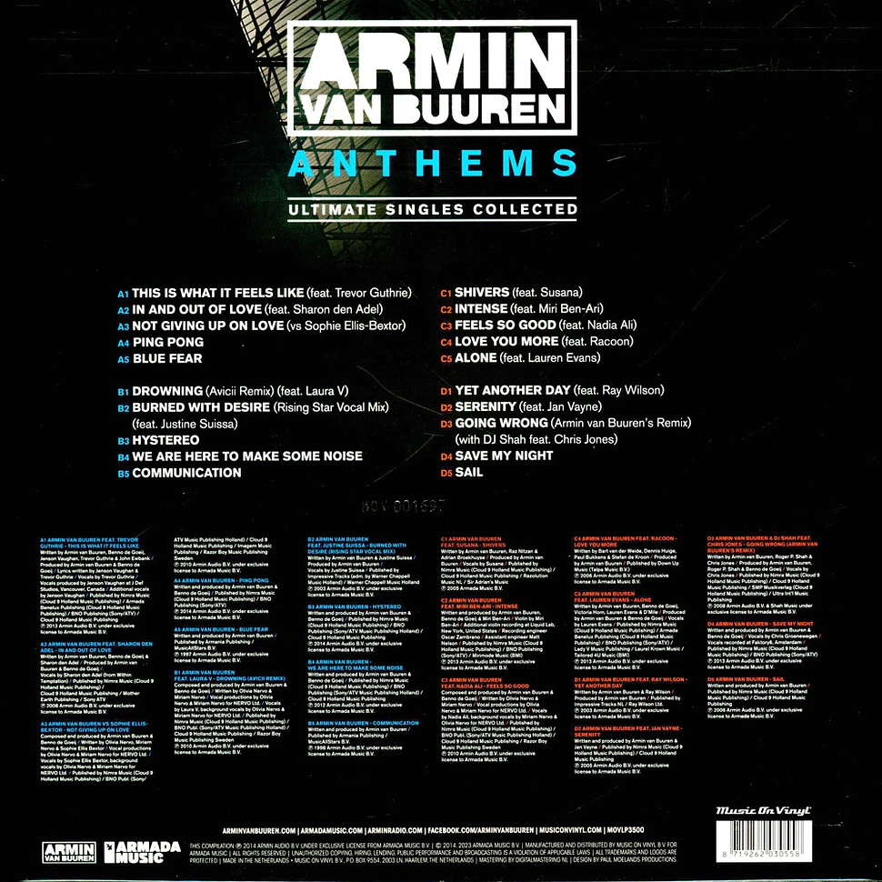Armin van Buuren - Anthems Ultimate Singles Collected