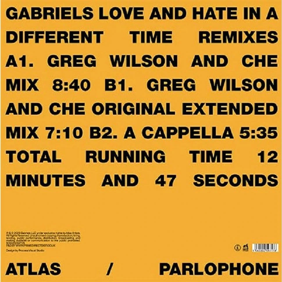Gabriels - Love And Hate In A Different Time (Greg Wilson Remixes)