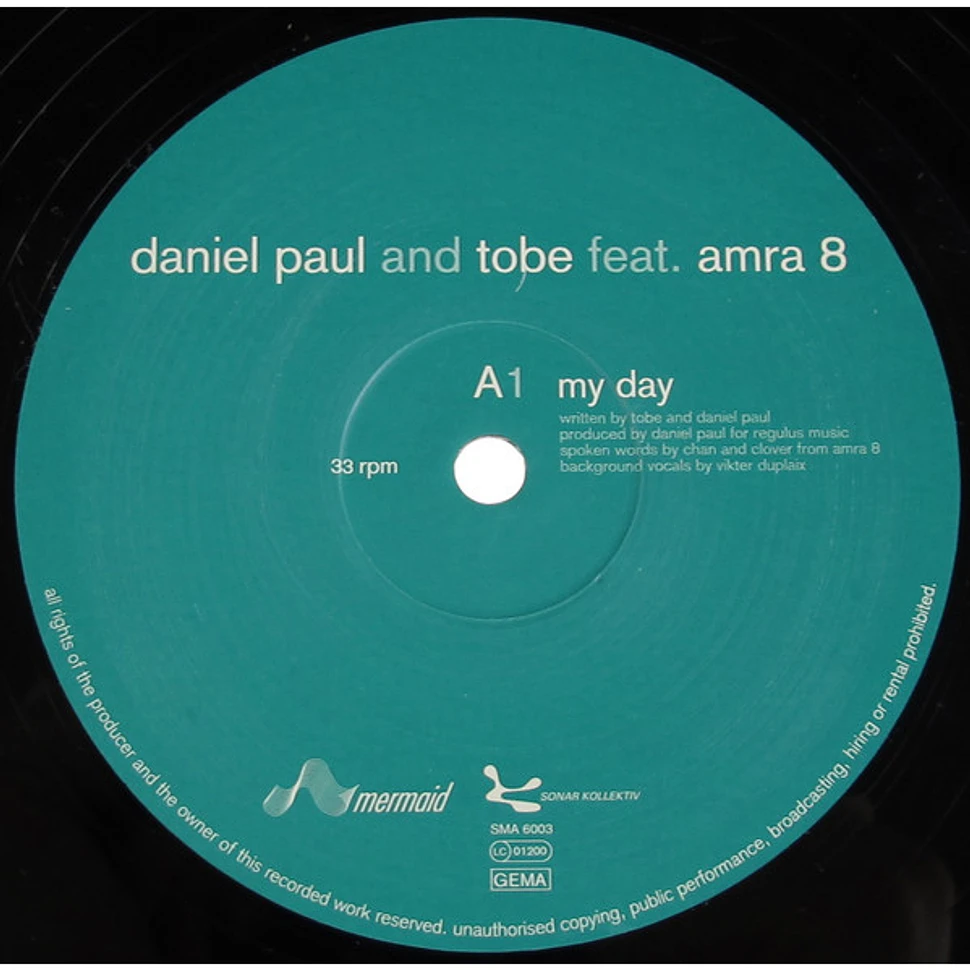 Daniel Paul And Tobe Feat. Amraah 8 - My Day