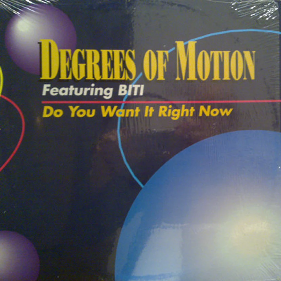 Degrees Of Motion Featuring Biti Strauchn - Do You Want It Right Now