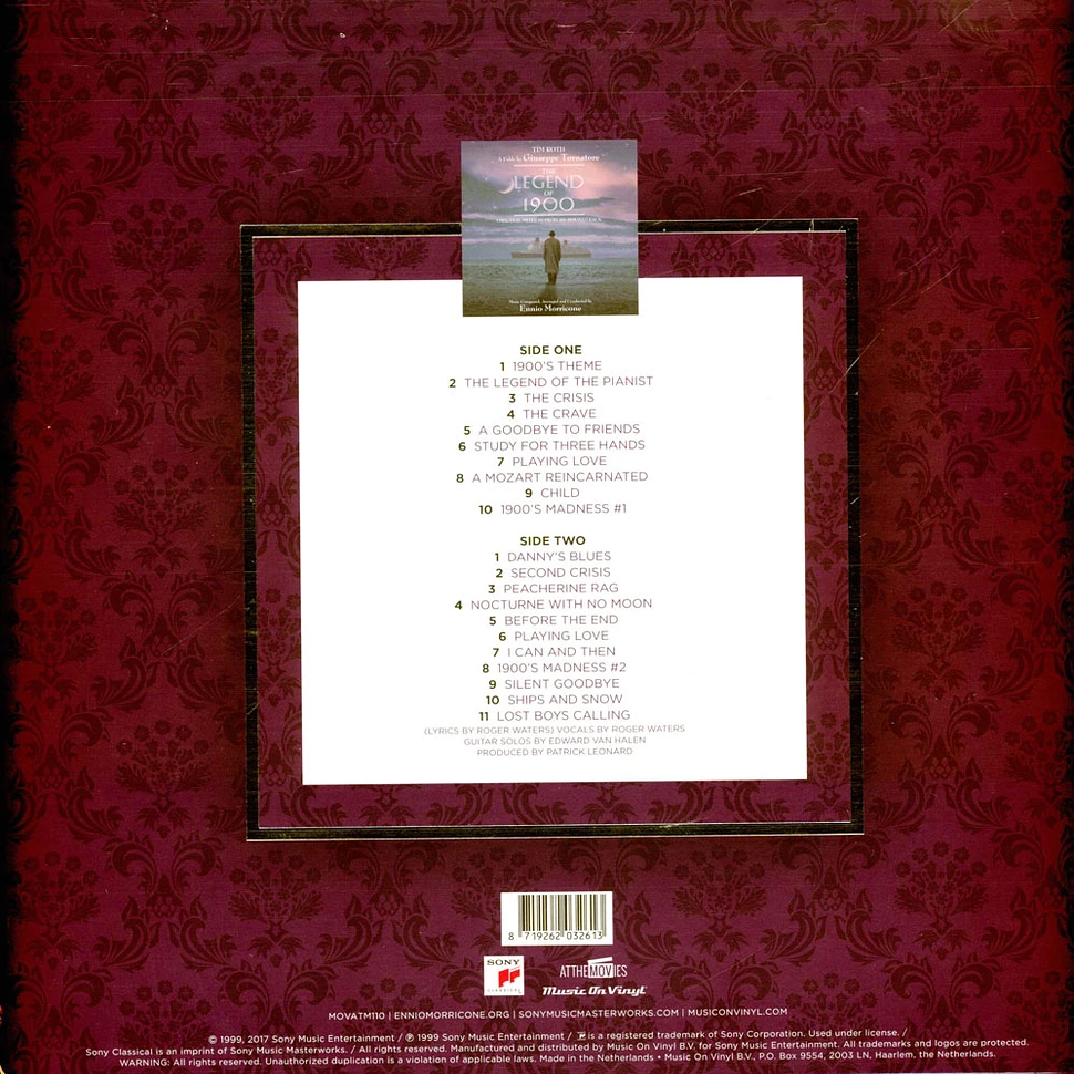V.A. - OST Legend Of 1900 Gold Marbled Vinyl Edition