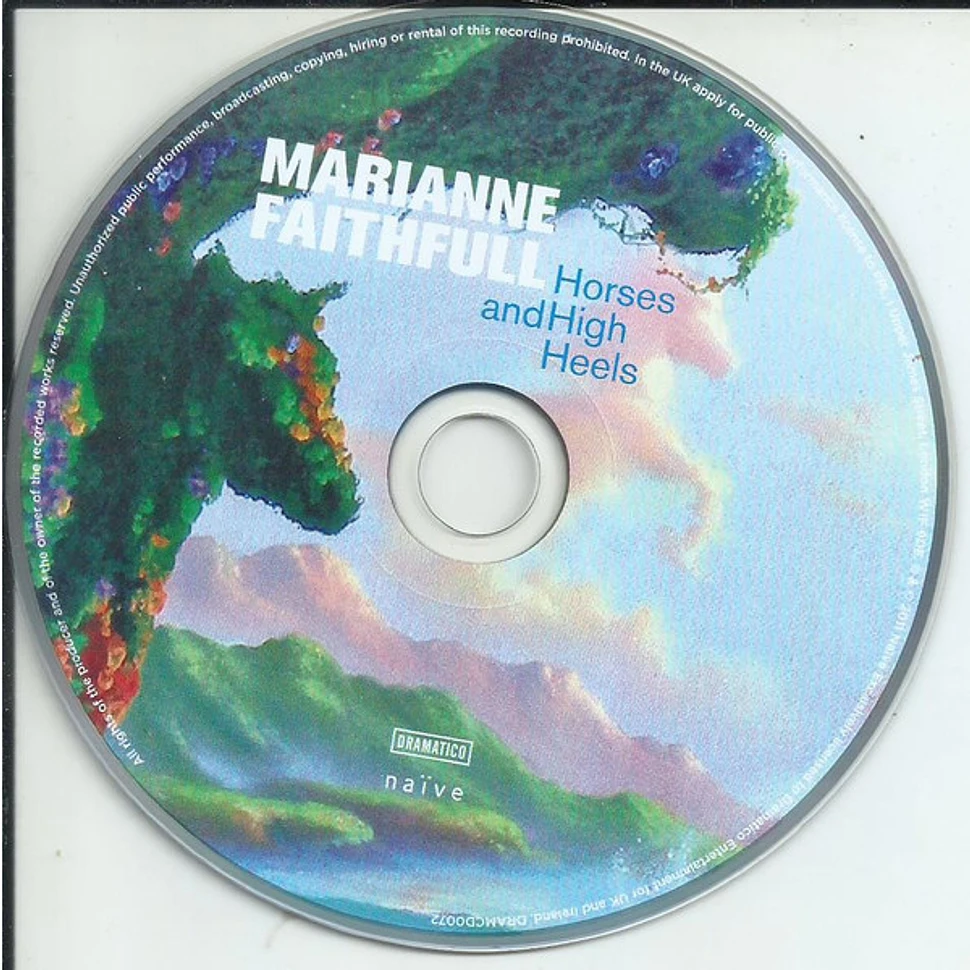 Marianne Faithfull Horses And High Heels CD 2011 UK Original
