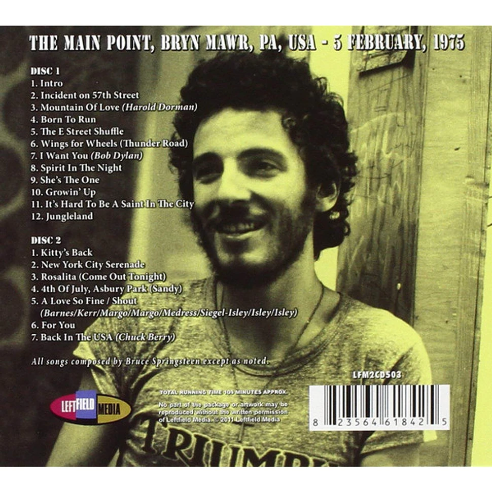 Bruce Springsteen Live At The Main Point 1975 Download Bruce Springsteen & The E-Street Band - Live At The Main Point, 1975