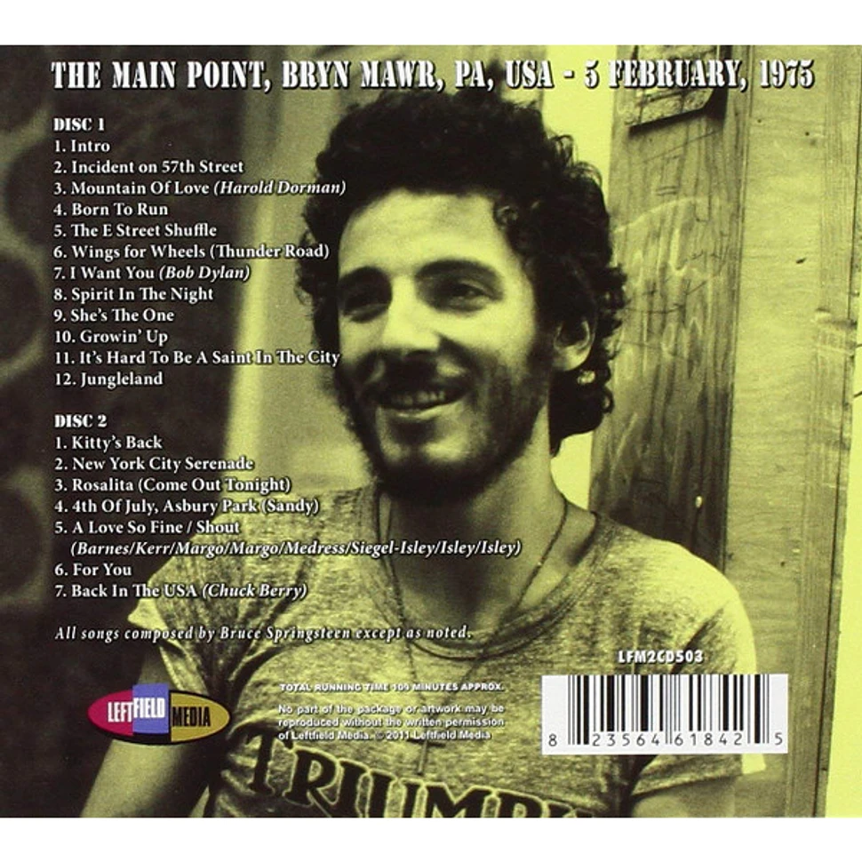Bruce Springsteen & The E-Street Band - Live At The Main Point, 1975