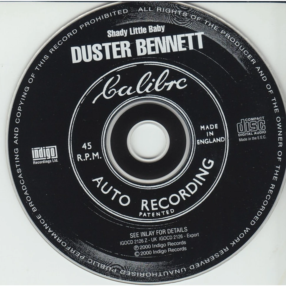 Duster Bennett - Shady Little Baby - Volume 3 Unreleased & Rare Recordings 1965 -1974