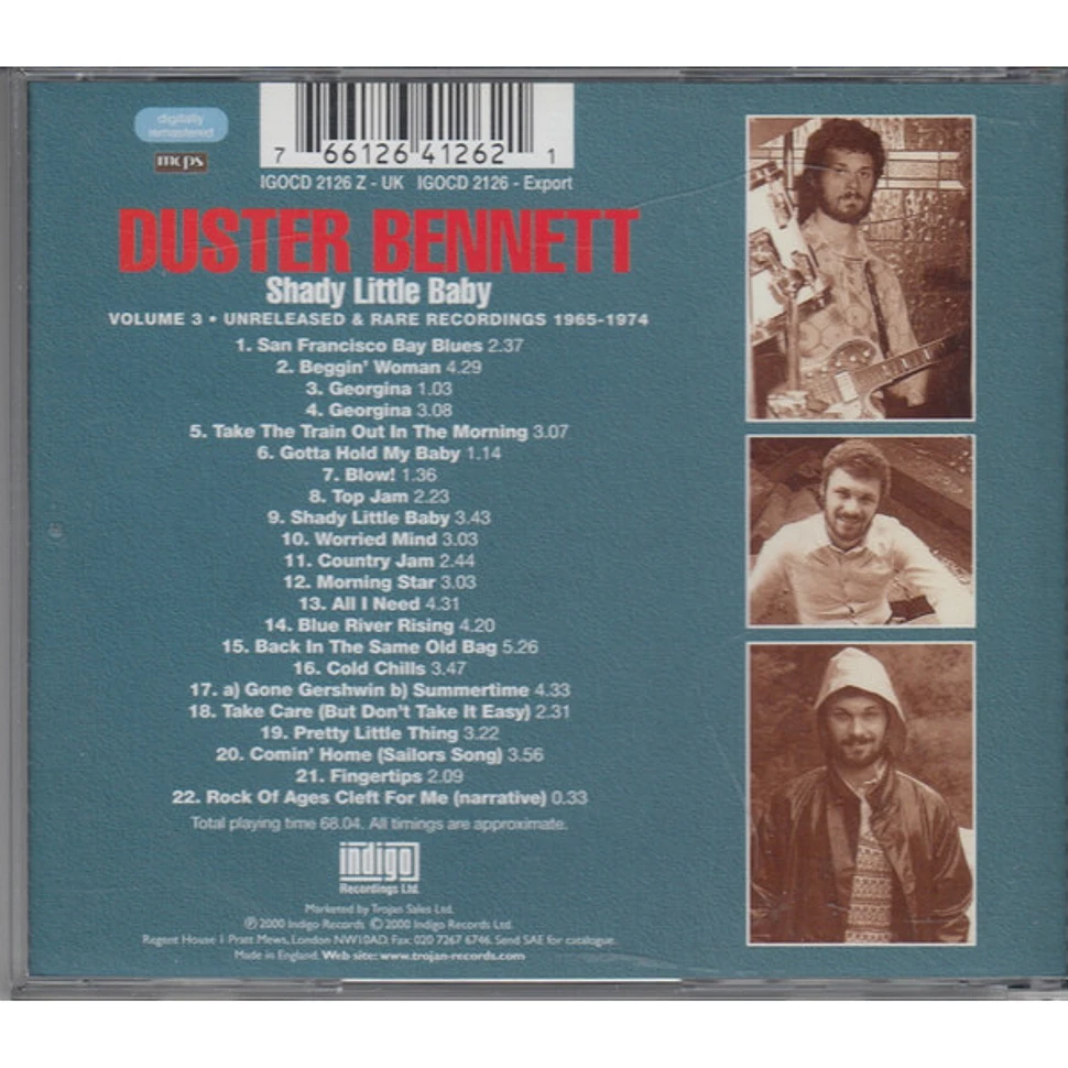 Duster Bennett - Shady Little Baby - Volume 3 Unreleased & Rare Recordings 1965 -1974