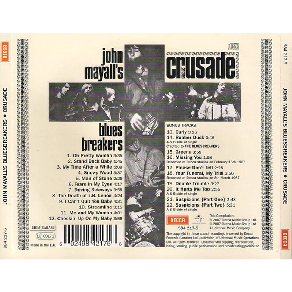 John Mayall & The Bluesbreakers - Crusade